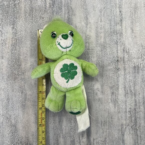 Care Bears Good Luck Bear Plush 2004 Stuffed Animal Shamrock Green Toy 5” - Picture 6 of 6